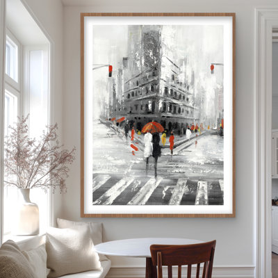 Greyish Flatiron Building | Woman Cities Framed Print Decor