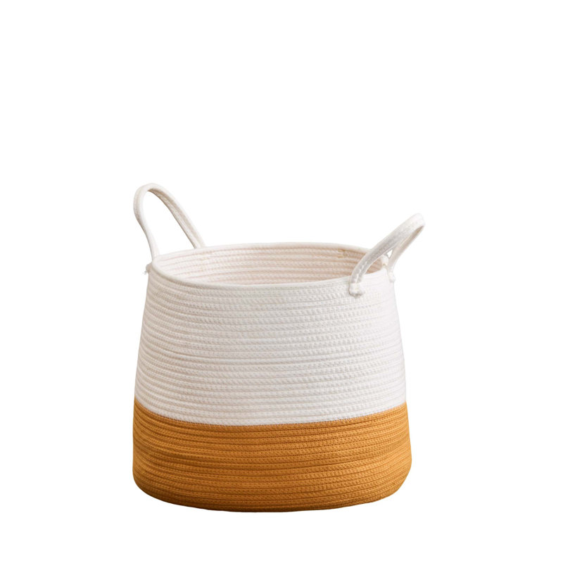 Panier à linge rond en coton