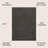 Bertraut Classic Solid Low-Pile Machine-Washable Dark Gray Rug-238262126