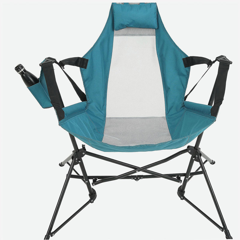 steel folding chair blue