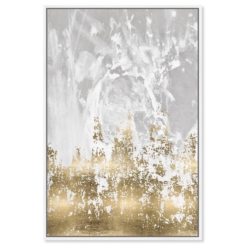 «Ros moment Abstract Our Moment Paint Strokes», reproduction d'art graphique sur toile, H 24 po x l 16 po, Blanc