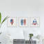 Summer Cool-off - Ensemble de 3 reproductions de cadres photo sur papier-1501268662