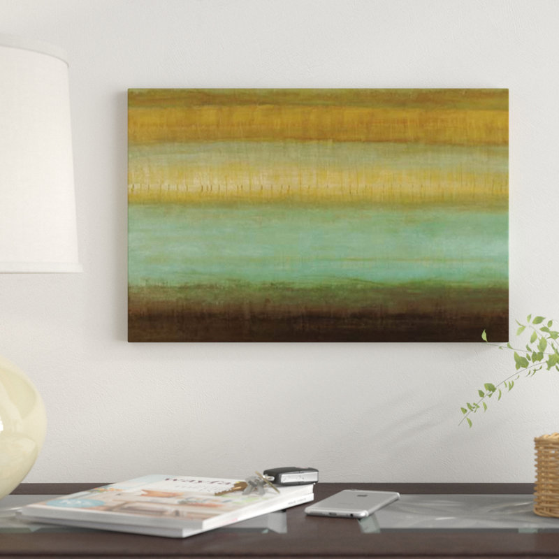 «Layered Détails III», reproduction sur toile, H 12 po x l 18 po x P 1,5 po, Toile tendue, Pas de tapis