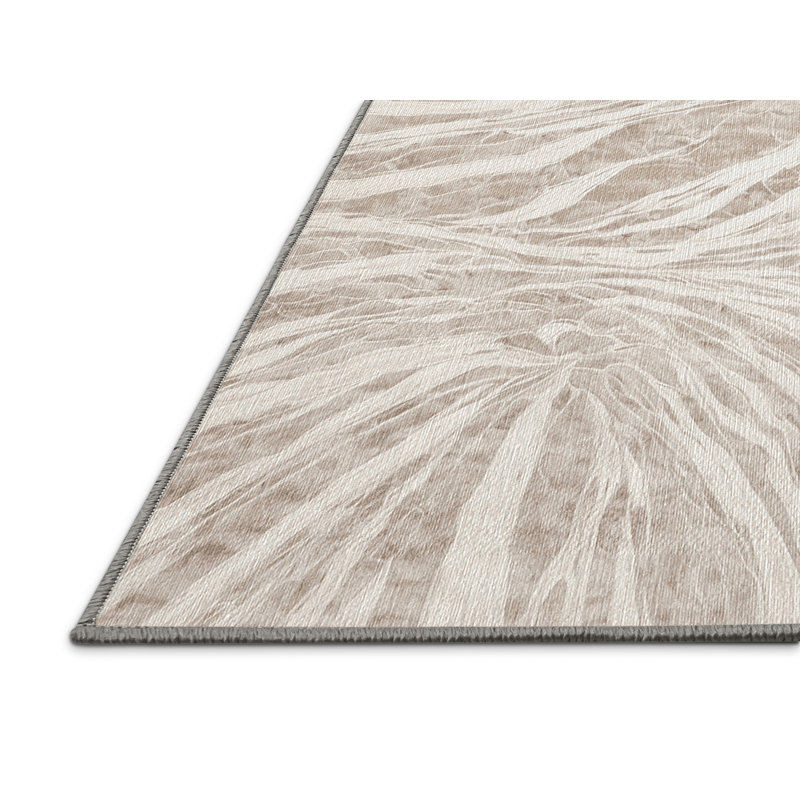 Machine Washable Gray Area Rug, Rectangle 8' x 10'