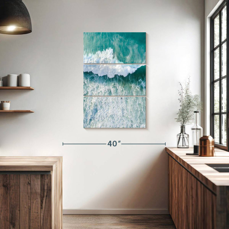 Gillard turquoise Gillard Waves, H 38 po x l 24 po