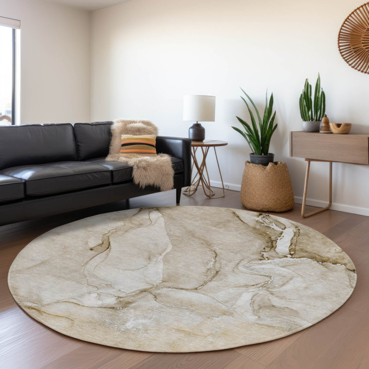 Premium Machine Washable Cerrito AMF516 Brown Rug