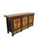 Late 19th Century Hand-Painted Botanical Mural Buffet