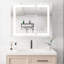 Armoire de salle de bain 36 po x 30 po avec miroir de brouillard - meuble-lavabo à DEL, portes doubles, contrôle de luminosité 3000k 6000k, porte de pharmacie avec rangement et zone de couleur réglable-166388045