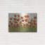 Art mural en métal «Rows of Poppies I» par Tim O'Toole-101669991