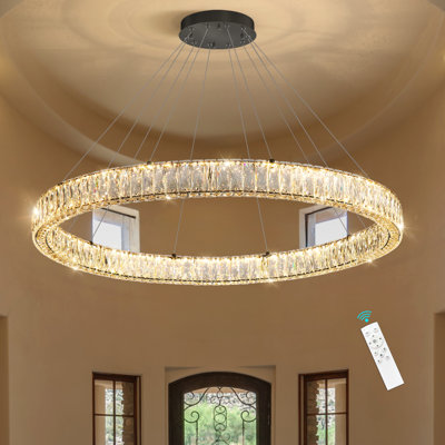Glam Modern Large Ring Led Chandelier
