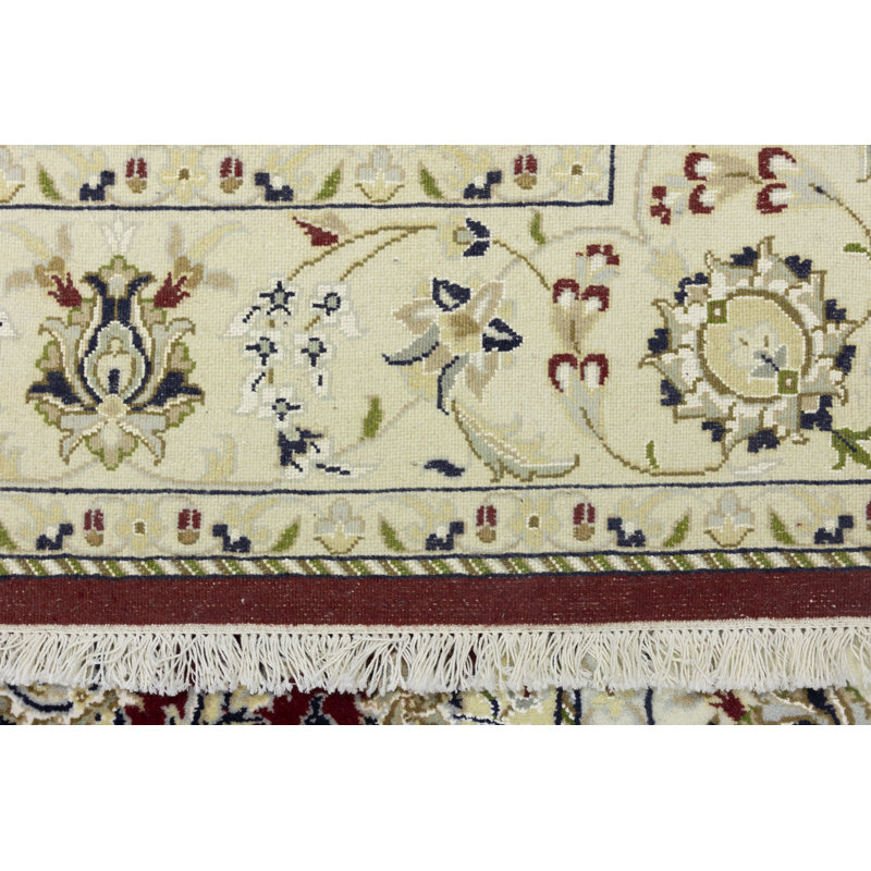 Tapis rouge Malphurs Indo Nain, Carré de 6 pi