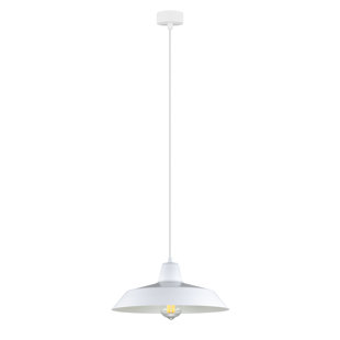 Cinco 1 - Light White Dome Pendant