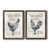 Papier, cadre noyer