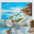 Cadre flottant blanc