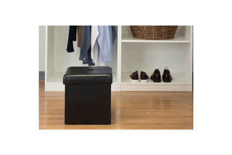 Besma 15" Square Storage Ottoman