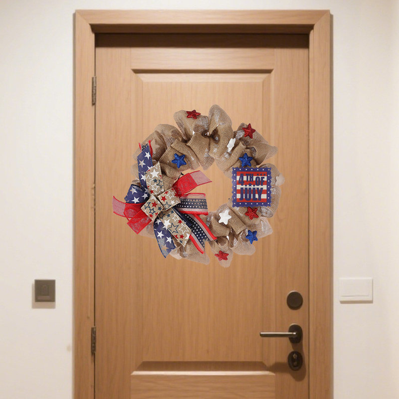 Décoration de porte festive pour la fête de l’indépendant
