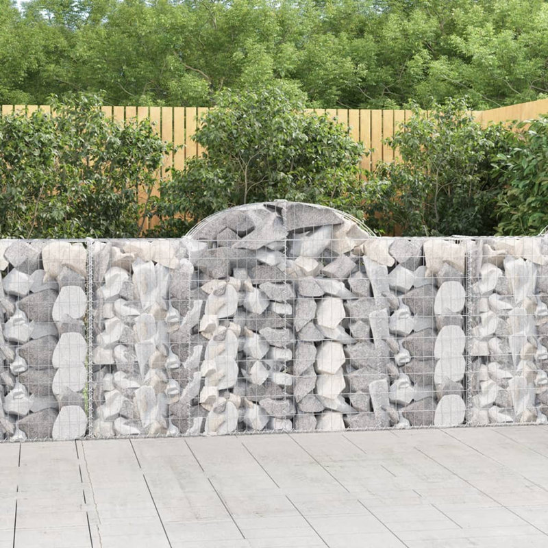 Avaiah Silver Metal Fence Panels Included, 120cm H x 200cm W x 30cm D