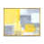 Toile avec cadre flottant or