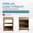 24'' Single Bathroom Vanity with Ceramic Top