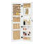 Armoire de rangement pour armoire à bijoux en bois massif avec miroir pleine grandeur, verrouillable au mur 47,5 x 14,3 po avec lumière DEL-470759221