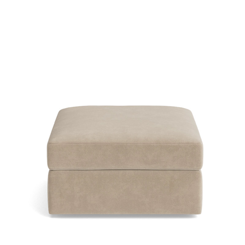 The OG Ottoman, Velvet - Beige