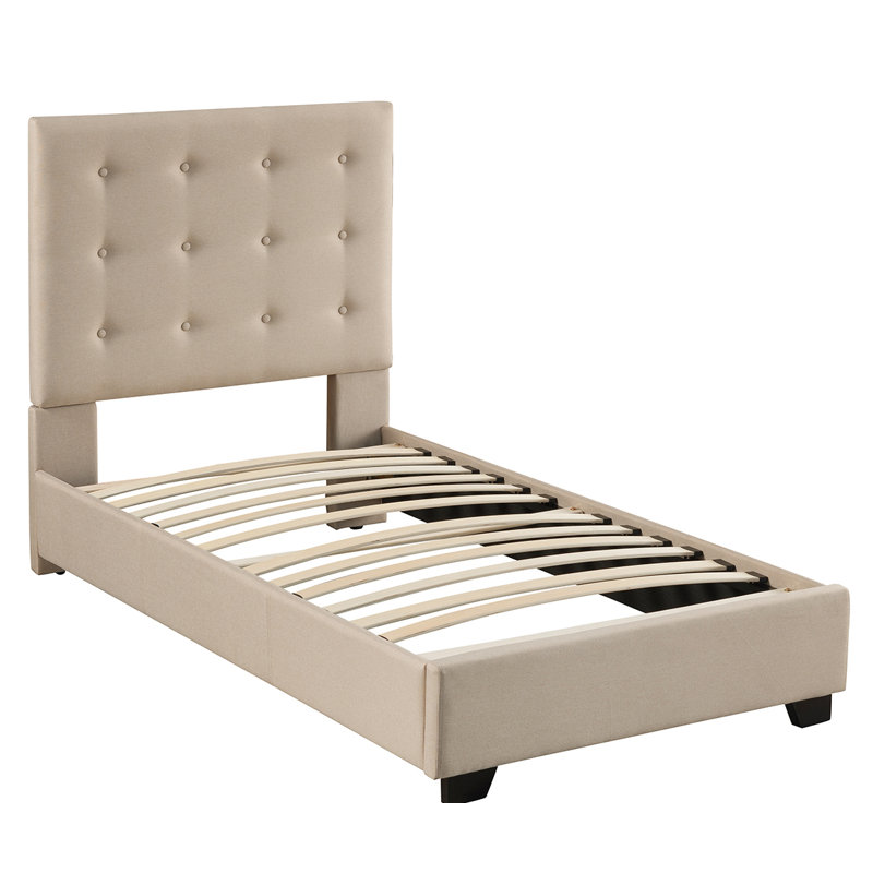 Leilla Upholstered Bed, Taupe