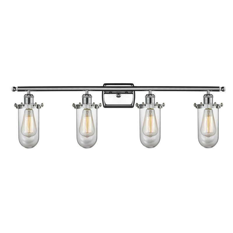 Éclairage pour meuble-lavabo 3 lumières Farview, Transparent, DEL, Chrome poli