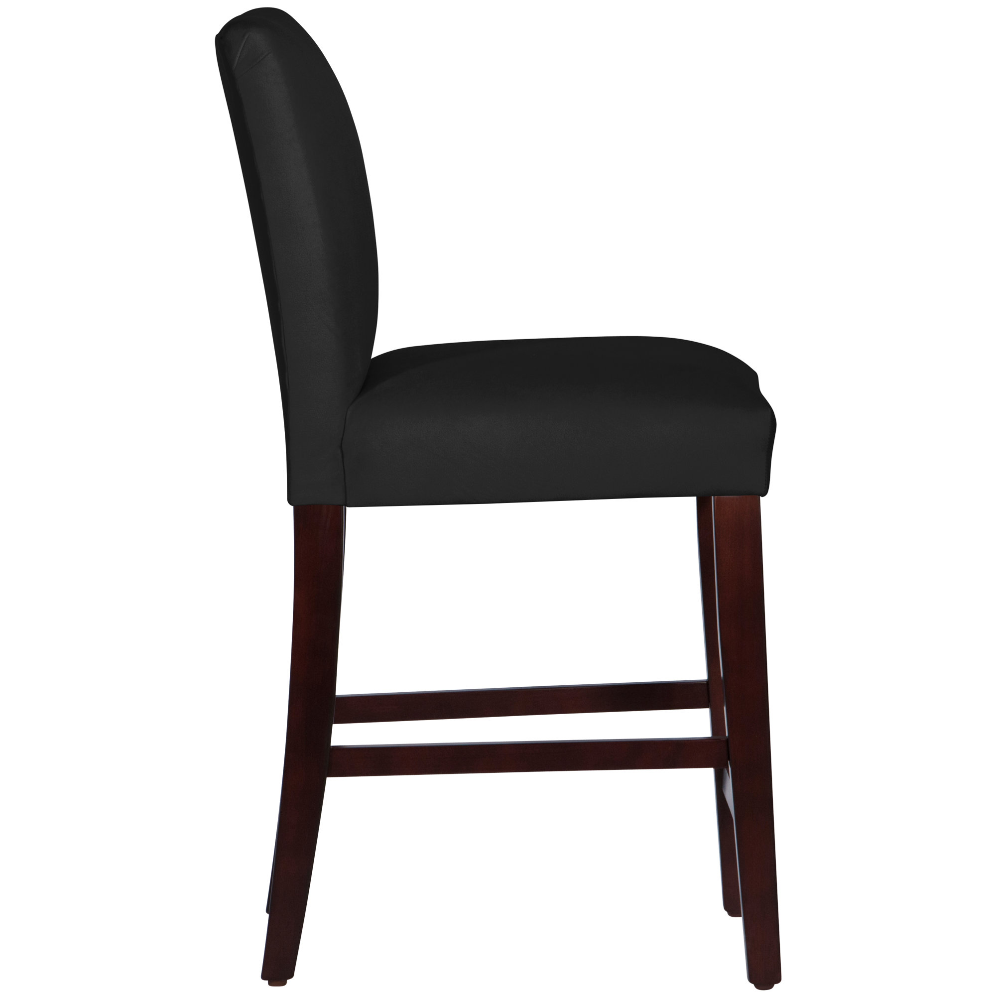 Sylva Upholstered Stool, Washed Zebra Chocolate, Espresso, Counter Stool (26” Seat Height)