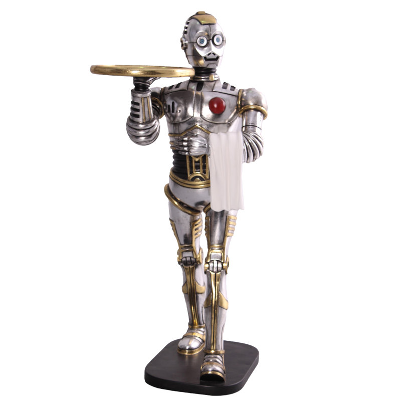 Petite sculpture Verlie Android Robot Butler