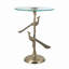 Table de bout ronde en verre