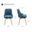 Anagnos 19.88''W Mid-Century Modern Swivel Upholstery Dining Side Chair-1350453284