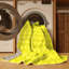 Tapis contemporains jaunes lavables à la machine 2786-1677945501