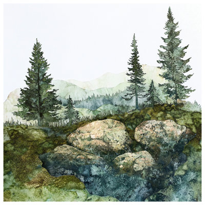Toile de montagne avec paysage de montagne