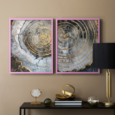 ABSTRACT Series CL XXXVII - Reproduction encadrée de qualité supérieure - prête à être accrochée - aucun clou requis - aucun clou requis
