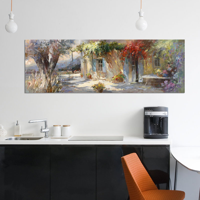 « gardino ii », reproduction sur toile, H 16 po x l 48 po x P 1,5 po, Toile tendue