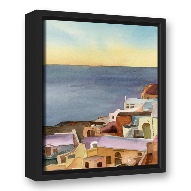 Aquarelle sur toile - Reproduction de cadre flottant sur toile