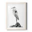 Shoreline Heron In B&W II - peinture encadrée-1032955109-1032955110