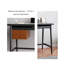 Bureau d'ordinateur pour bureau à domicile avec tiroirs de couleur contrastante-1973762347
