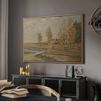 Paysage rétro - DCXV, reproduction d'art sur toile