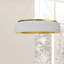 Lustre tambour 1 lumière à DEL Brackeen-729617475-729617478-729617473