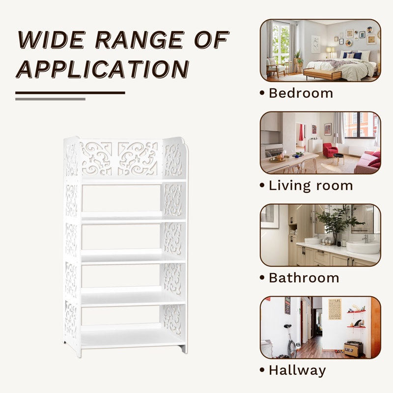 10 Pair Stackable Shoe Rack