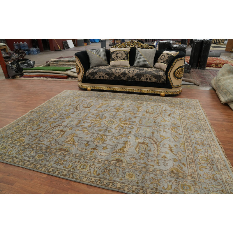 Tapis transitionnel gris All-Over Oushak
