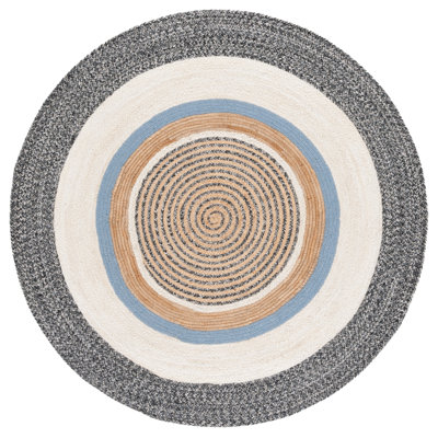 Natural Fiber 527 Area Rug In Black / Ivory