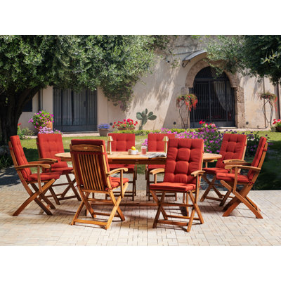Set of 8 Back/Seat Cushions MAUI PREMIUM