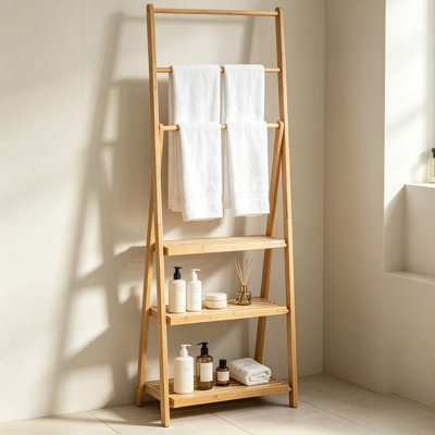 Bamboo Freestanding Bathroom Shelves