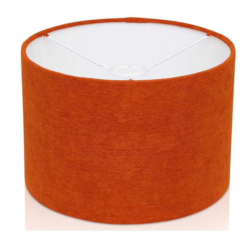 Chenille Drum Lamp Shade ( Screw On ), 17.5cm H x 20cm W x 20cm D