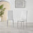 Tierra Modern Glass & Metal Extendable Dining Table Set & 6 Luxury Faux Leather Dining Chairs-701453835