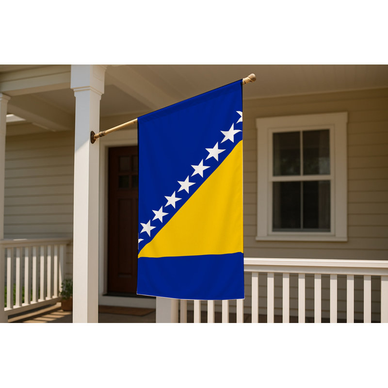 Drapeau de la Bosnie-Herzégovine - drapeau extérieur