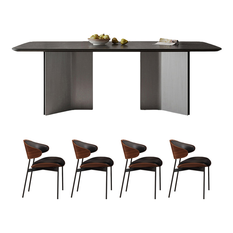 Table de salle à manger Simple Atmosphere Rock, H 29,52 po x L 59,05 po x l 31,49 po