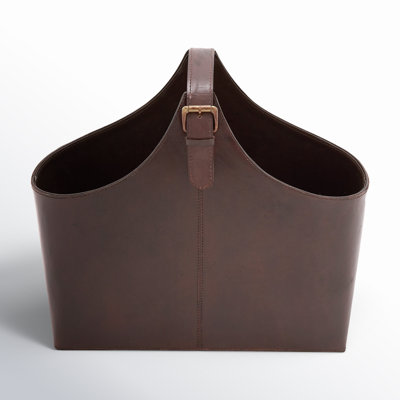 Alline Leather Magazine Rack